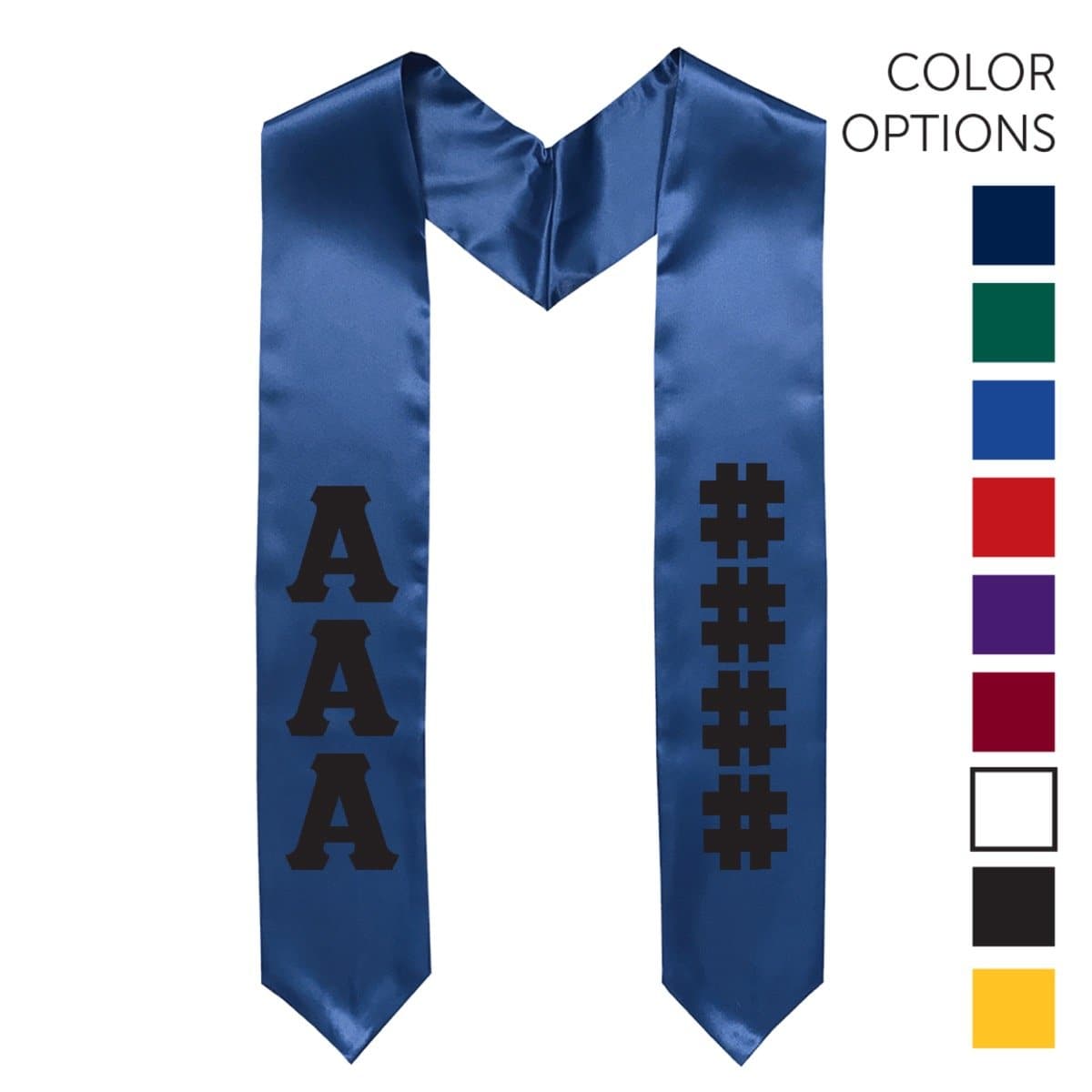 Theta Chi Pick Your Own Colors Graduation Stole | Theta Chi | Apparel > Stoles
