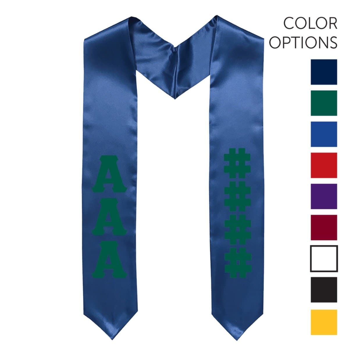 Theta Chi Pick Your Own Colors Graduation Stole | Theta Chi | Apparel > Stoles
