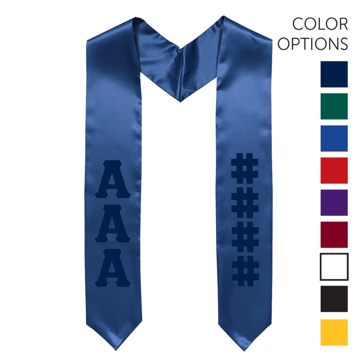 Theta Chi Pick Your Own Colors Graduation Stole | Theta Chi | Apparel > Stoles