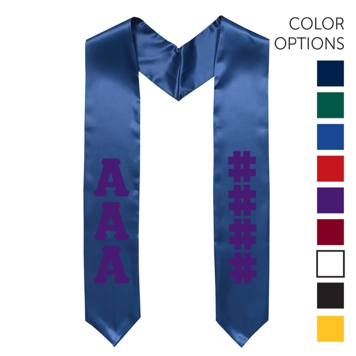 Theta Chi Pick Your Own Colors Graduation Stole | Theta Chi | Apparel > Stoles