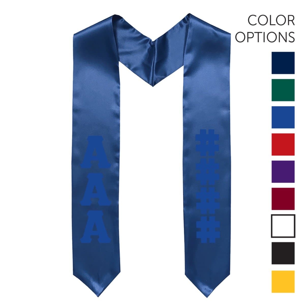 Theta Chi Pick Your Own Colors Graduation Stole | Theta Chi | Apparel > Stoles