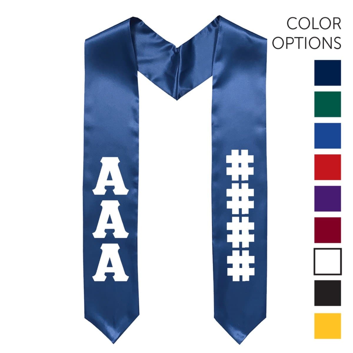 Theta Chi Pick Your Own Colors Graduation Stole | Theta Chi | Apparel > Stoles