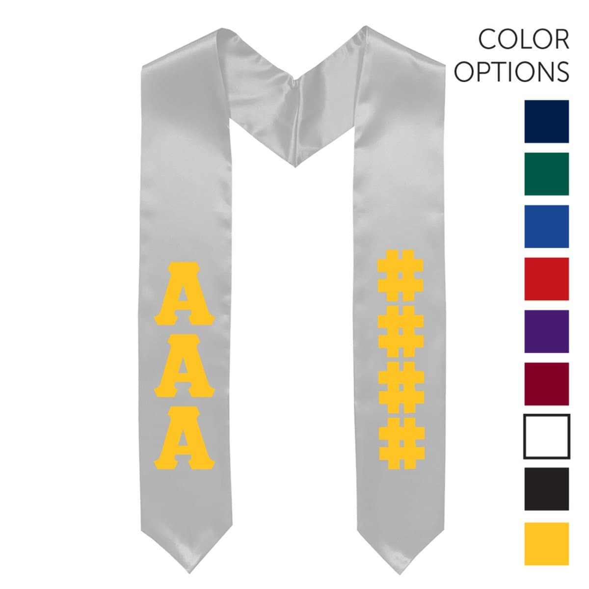 Theta Chi Pick Your Own Colors Graduation Stole | Theta Chi | Apparel > Stoles