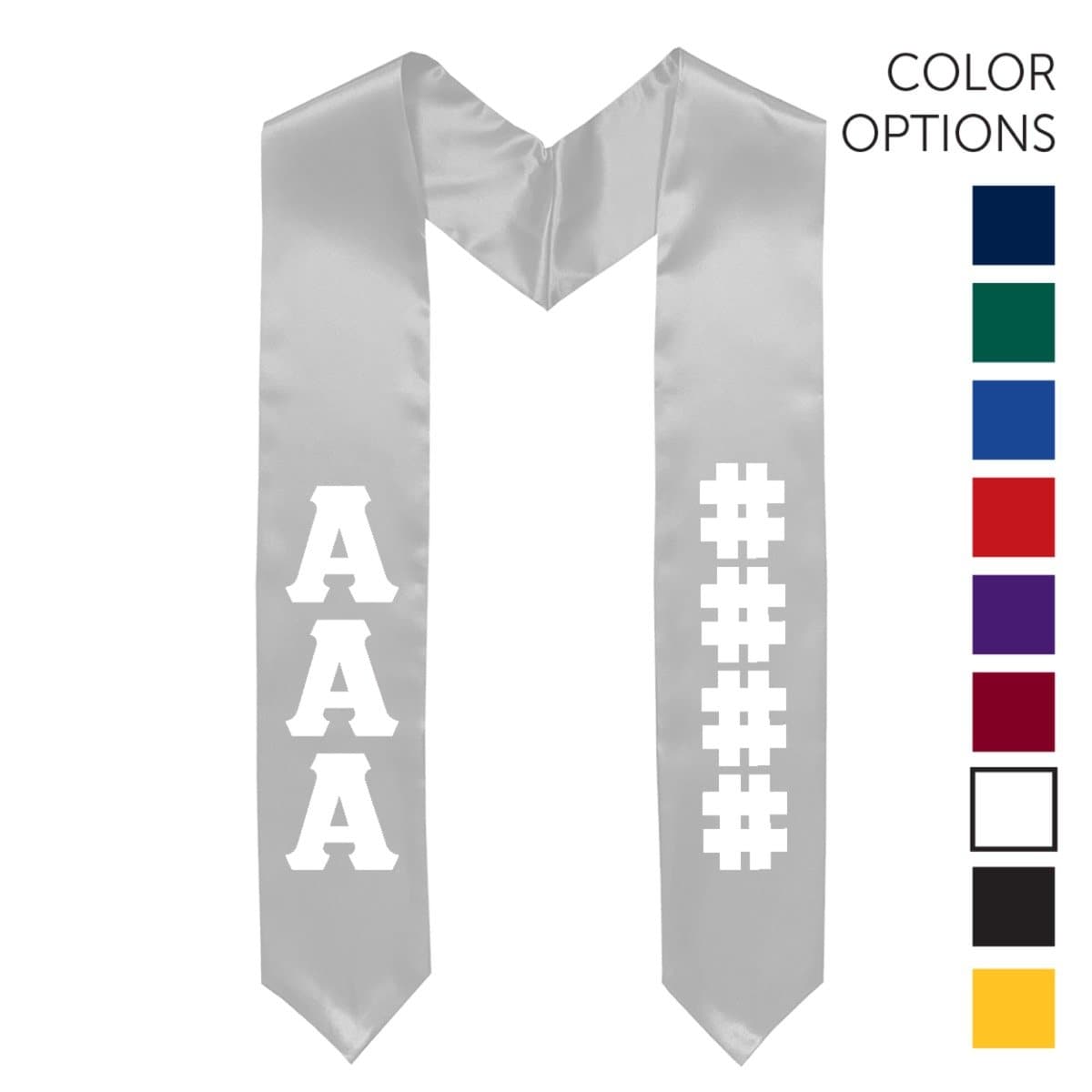 Theta Chi Pick Your Own Colors Graduation Stole | Theta Chi | Apparel > Stoles