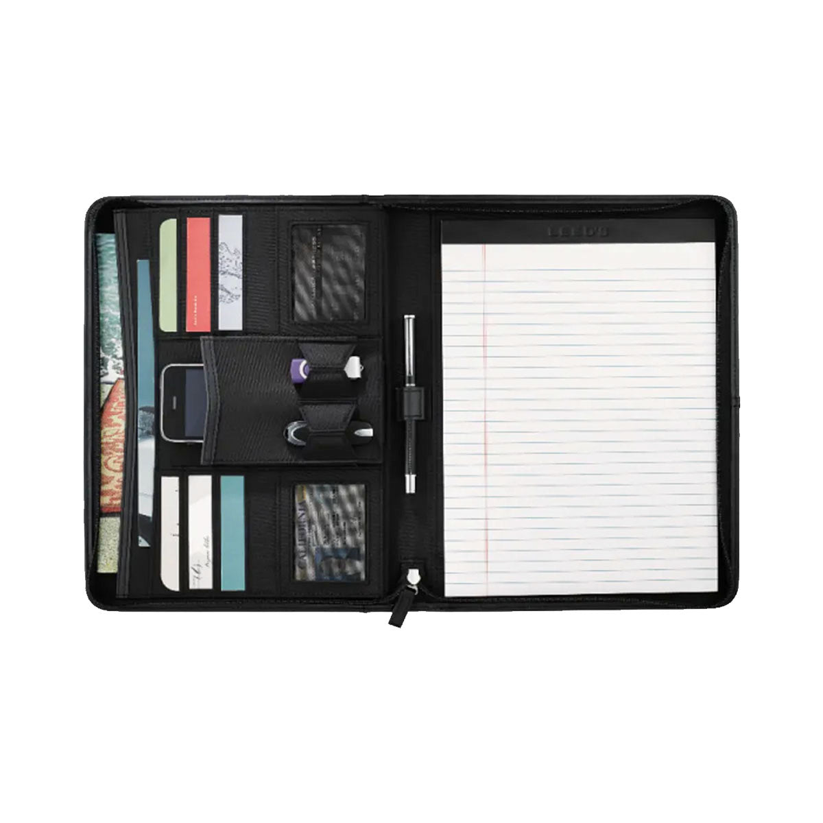Theta Chi Zippered Crest Padfolio | Theta Chi | Office products > Padfolios