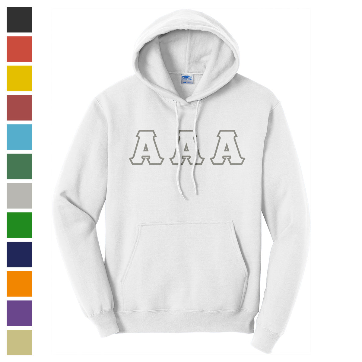 Theta Chi Pick Your Own Colors Sewn On Hoodie